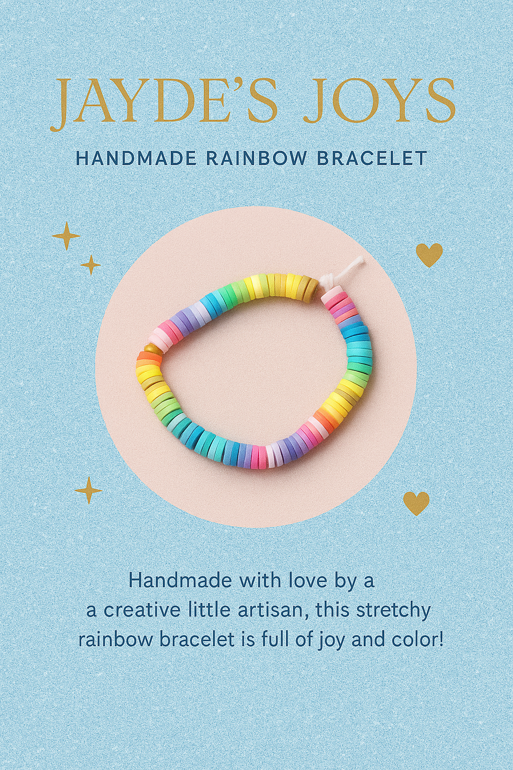 Rainbow π Sprinkle Donut Bracelet