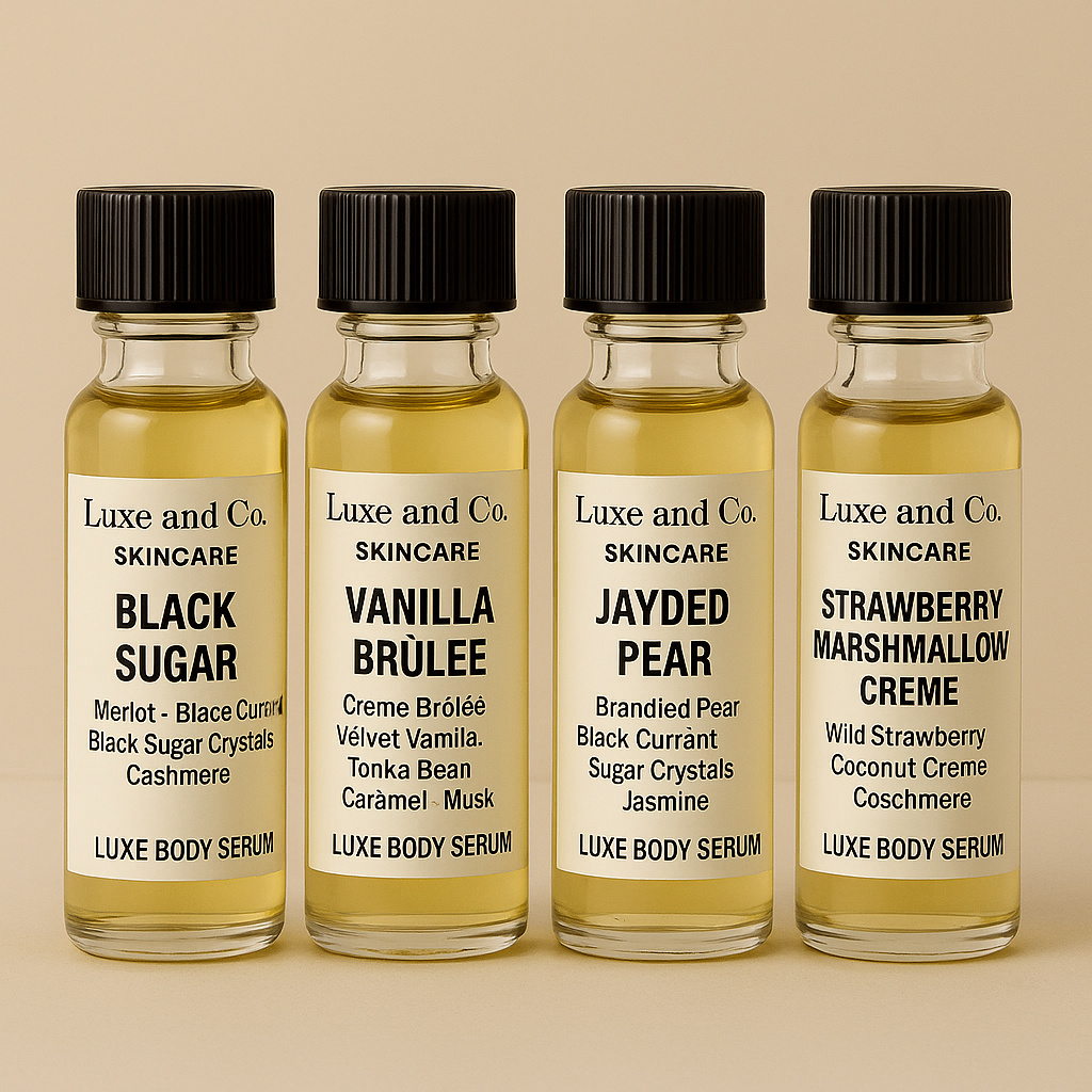 Favs Body Serum SAMPLE Flight – 4-Piece SAMPLE Set