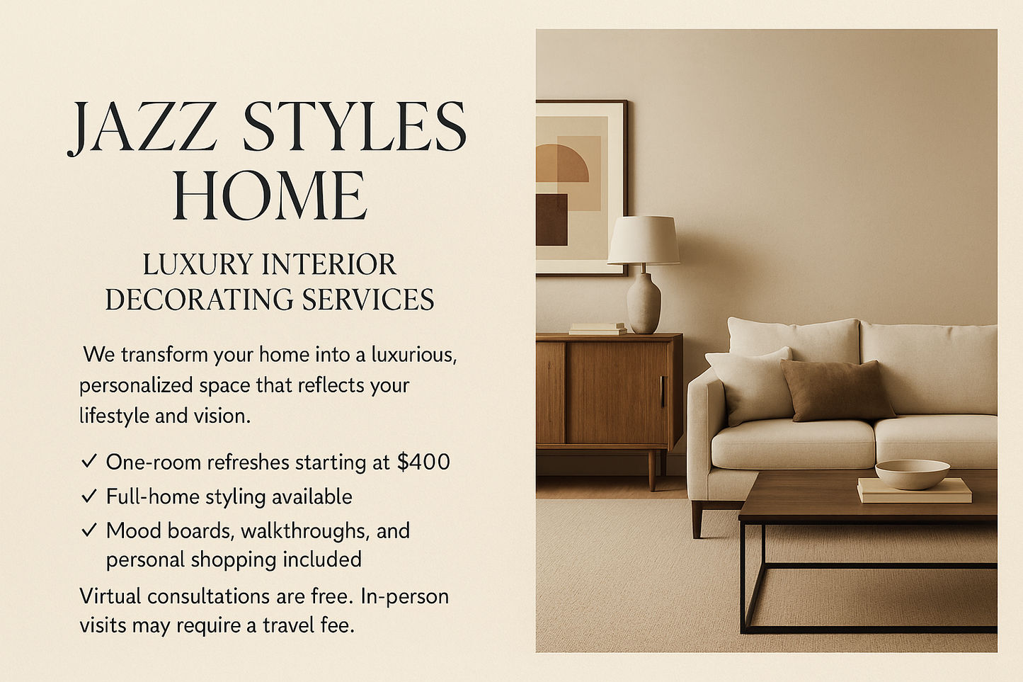Jazz Styles Home interior decorating services