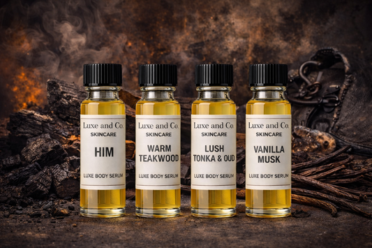 Men’s Beard & Body Serum SAMPLE Flight – 4-Piece SAMPLE Bundle