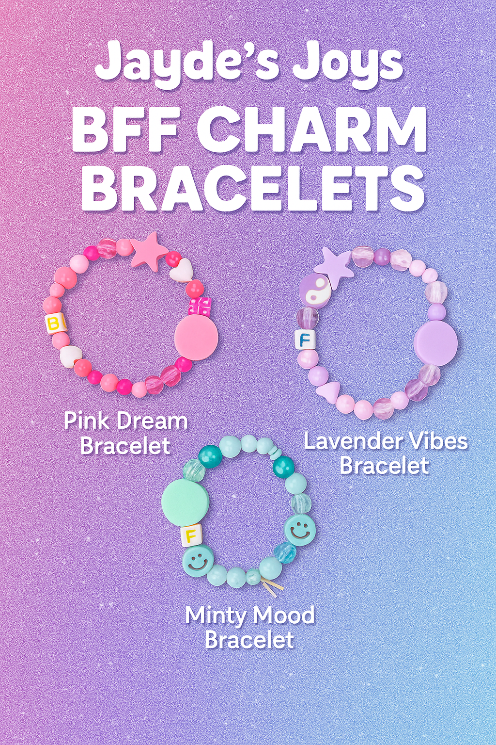BFF Trio Bracelet Collection 💖💙💜