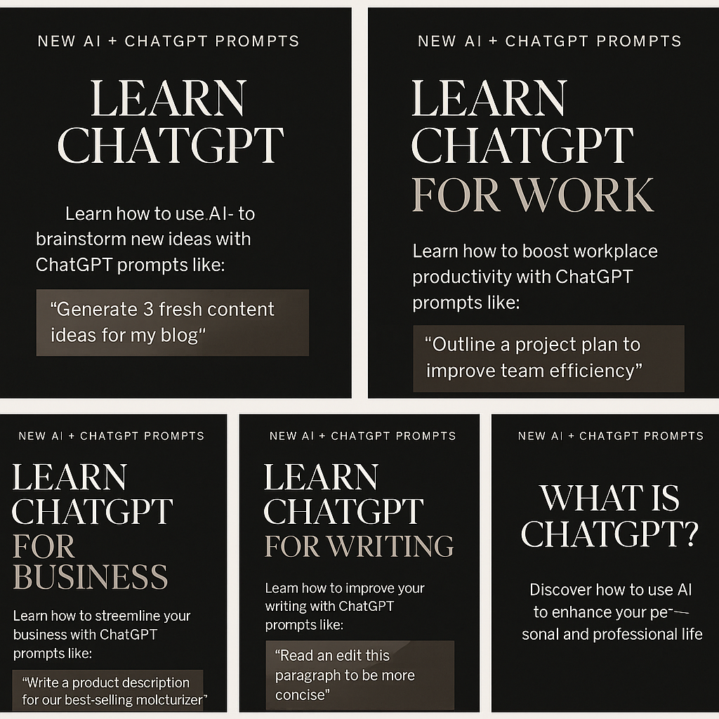 AI + ChatGPT + Website + Professional Photo Edits + Social Media Posts Services