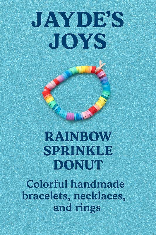 Rainbow 🌈 Sprinkle Donut Bracelet