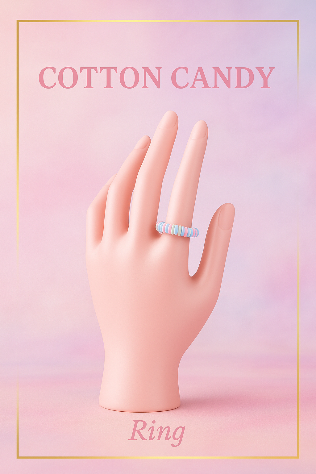 🍬 Cotton Candy Ring