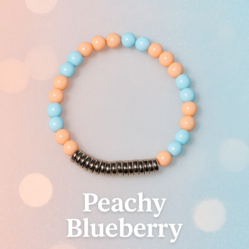 Peachy Blueberry 🫐 Bracelet