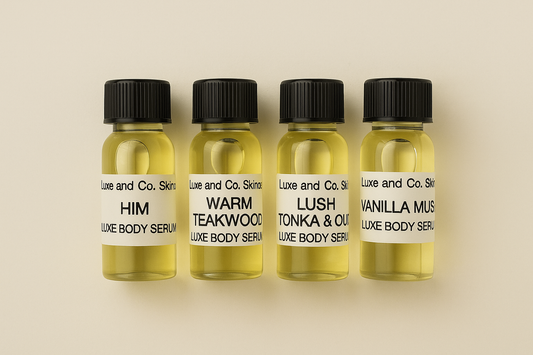 Men’s Beard & Body Serum SAMPLE Flight – 4-Piece SAMPLE Bundle