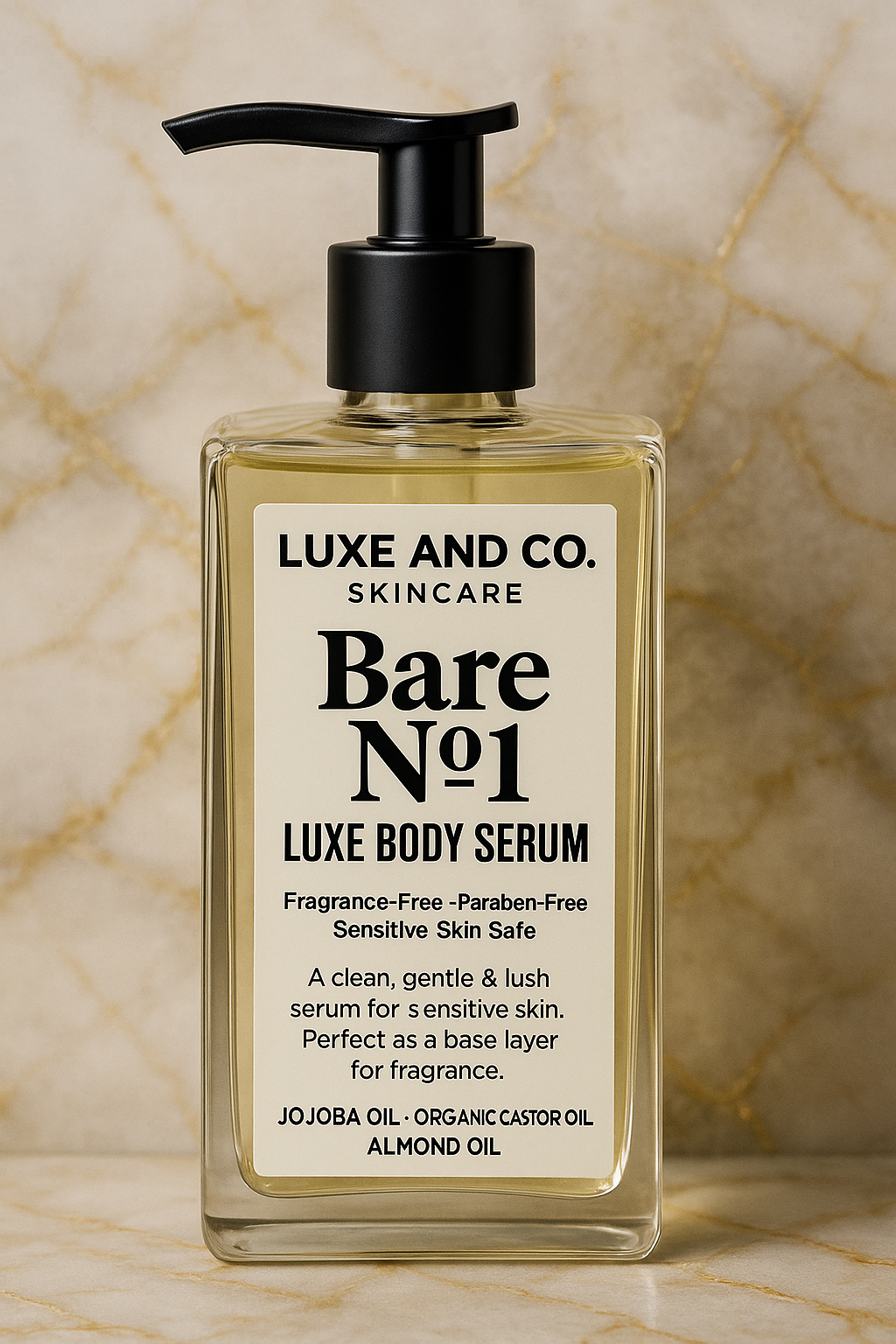 Bare Nº1 Luxe Body Serum  -  FRAGRANCE FREE - For Extremely Sensitive Skin